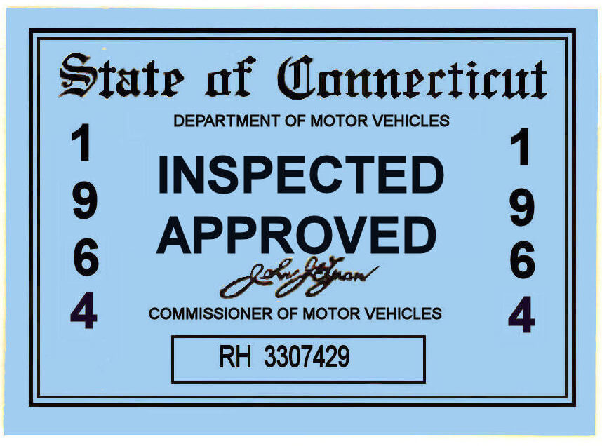 (image for) 1964 Connecticut Inspection Sticker